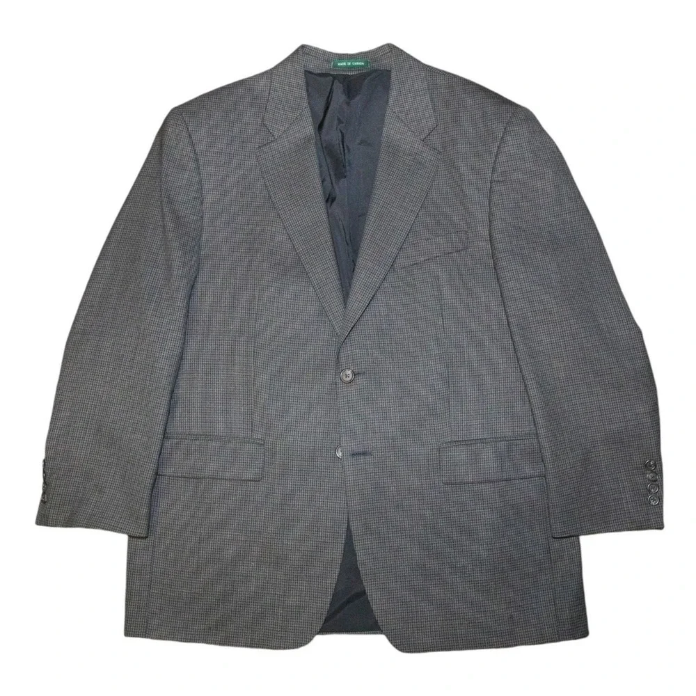 Ralph‎ Lauren Houndstooth Blazer Mens 42R Wool Sport Coat